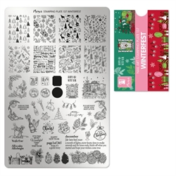 Winterfest Stamping Plade NO. 137, Inkl. TRY ON, Moyra